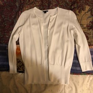 White Ann Taylor Cardigan